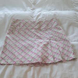 Lady Hagan Golf Skort, Pink Green White